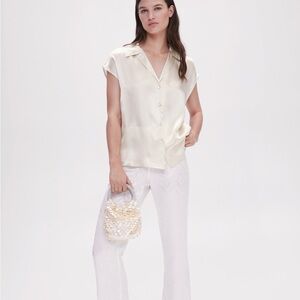 Mango satin shirt